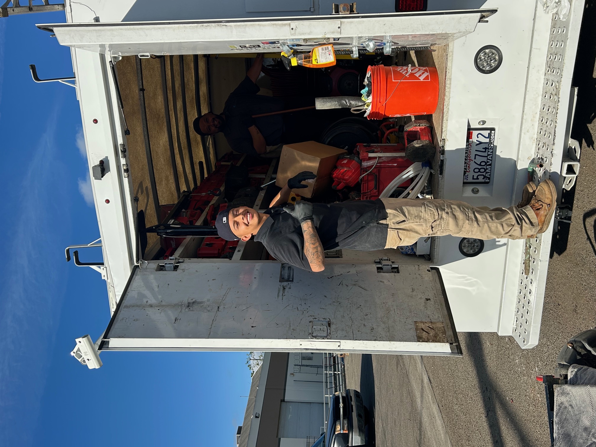 Coastline Plumber at fully stocked service van